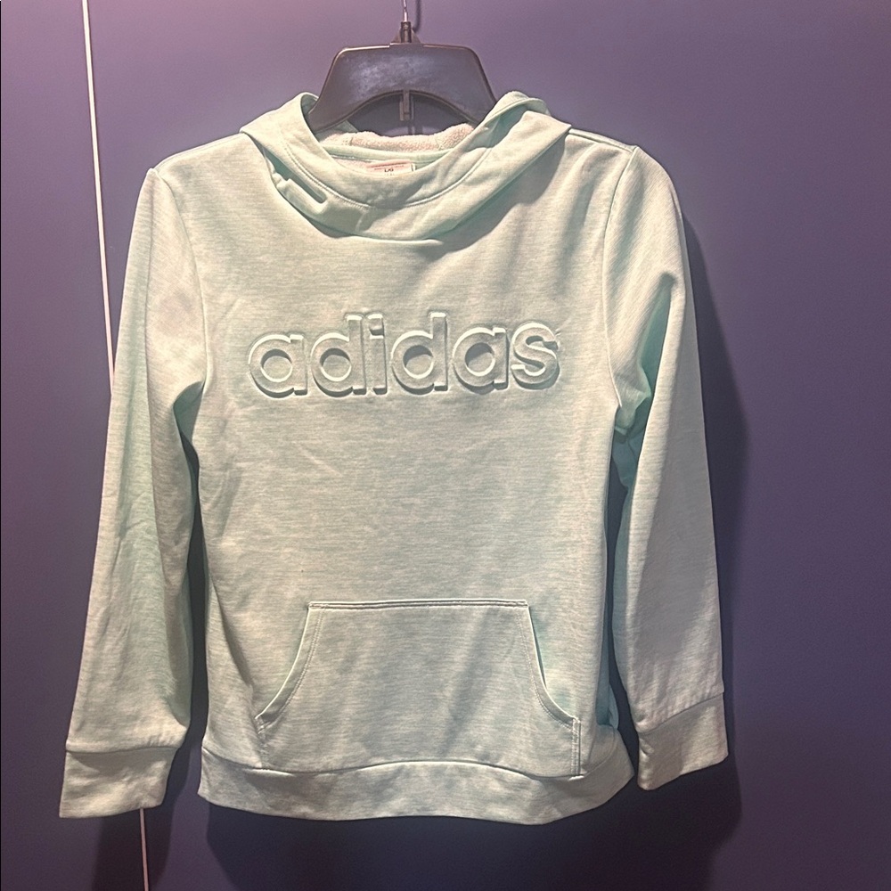 Adidas Light Green Pullover Hoodie